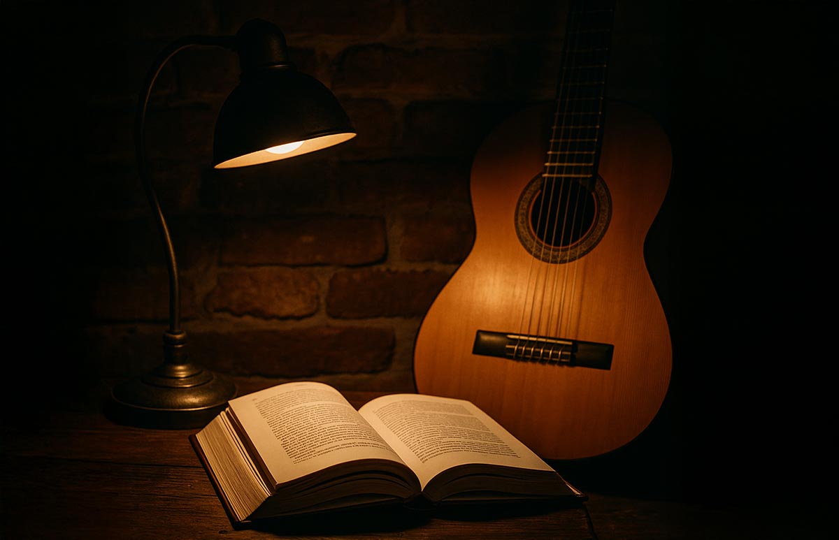 Krimilesung und Kubanischer Gitarre